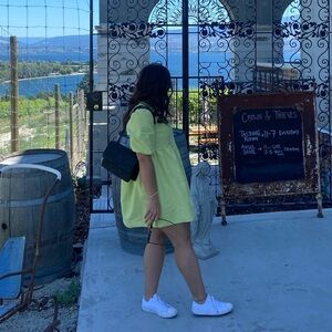 Park & Fifth Lemon V-Neck Dress